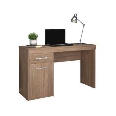 Imagem de Escrivaninha Vitória, exclusiva para estudos e trabalhos 29100 Nogal Touch Demóbile - LBMSHOP