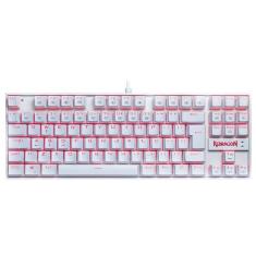 Imagem de Teclado Gamer Mecânico Redragon Kumara, Branco, Switch Outemu Blue, Led Vermelho, Abnt2 - K552W-2 (Blue)