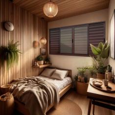 Imagem de Veneziana Elite 6 Folhas Moveis 100 X 200 Vidro Liso Marrom