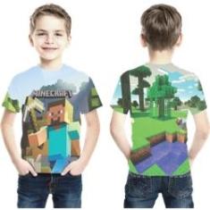 Imagem de Camiseta Minecraft - Mod 01 Estampa Total Infantil