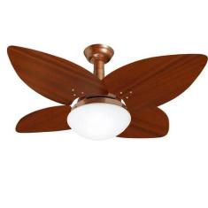 Imagem de Ventilador De Teto Jet Aspen Venti-Delta Cobre 4Pás Rádica Mogno 220 V