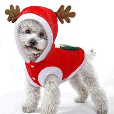 Imagem de Roupas de Natal para cães de estimação, roupas para cães e gatos pequenos, médios