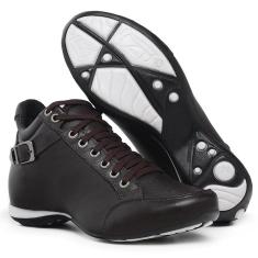 Imagem de Botinha Feminina Tênis Couro Legitimo Super Confortável-Feminino