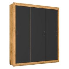 Imagem de Guarda Roupa Casal COR2303044 Freijó Carbono Flex - Araplac