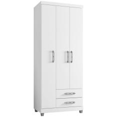 Imagem de Guarda Roupa Solteiro 3 Portas Louise Branco 1834 ajl Móveis