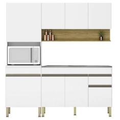 Imagem de Armário De Cozinha 4 Peças Balcão 150cm Com Pia Lina19 K02 Supremo/Fre