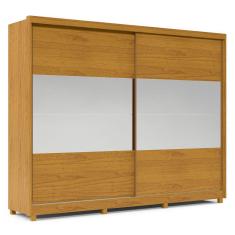 Imagem de Guarda-Roupa com Espelho 2 Portas Apolo Naturale - Gelius Moveis
