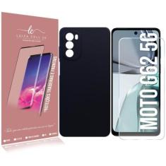 Imagem de Capa Aveludada Premium Compativel Moto G62 Xt2223 6.5 + Pelicula Vidro