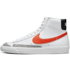 Imagem de Nike Blazer masculino vintage médio 77, Branco Segurança Laranja Lobo Cinza Preto, 41