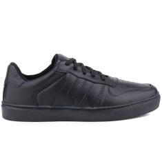Imagem de Tenis Casual Masculino Sapatenis Leve Em Couro Preto Mr Gutt