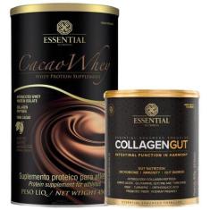 Imagem de Kit Cacao Whey Protein 450g + Collagen Gut 400g - Essential - Essentia