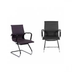 Imagem de Kit 2 Cadeiras Esteirinha Fixa Office Eames OR Design Café/Cromado