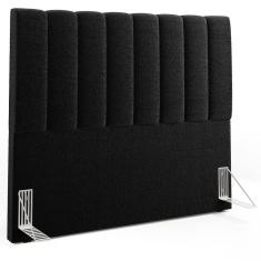 Imagem de Cabeceira Cama Box Casal 140 Cm Dália W01 Bouclê Preto