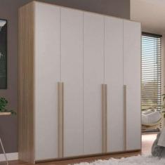 Imagem de Guarda-Roupa Modulado Raven 5 Pt 3 Cinza E Nogueira - Modern