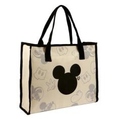 Imagem de Linda bolsa de lona estética para mulheres, bolsa de ombro reutilizável para trabalho, praia, viagem com zíper e bolso interno, Bege