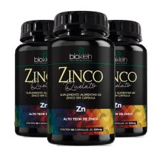 Imagem de KIT 3 Zinco Quelato Concentrado - 60 Cápsulas - Bioklein