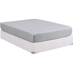Imagem de Lençol Cama Box Solteiro Avulso 100% Algodão Com Elástico Liso Percal