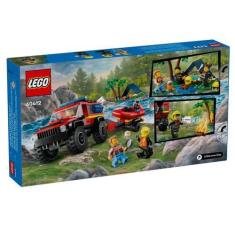 Imagem de Lego City - Bombeiros 4X4 Com Barco De Resgate 60412