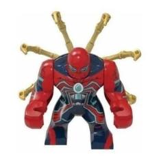 Imagem de Boneco Big Blocos De Montar Homem Aranha Light Blue - Mega Block Toys