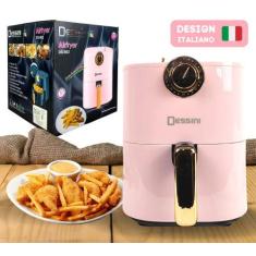 Imagem de Air Fryer Fritadeira Elétrica Premium Rosa Sem Óleo 220v - Dessini, Ro
