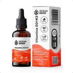 Imagem de Vitamina D3 + K2 Vegano 120 Doses 30ml Ocean Drop, Menta