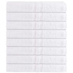Imagem de Toalha de banho GREEN LIFESTYLE Luxury White 24x50cm, pacote com 8