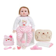 Boneca Bebê Reborn Silicone Realista Recem Nascido 13 Itens - Cegonha Reborn  Dolls - Bonecas - Magazine Luiza