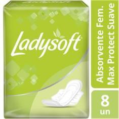 Imagem de Absorvente Ladysoft Normal Cobertura Suave com Abas 8 Unidades