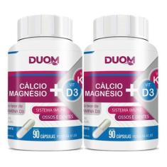 Imagem de Cálcio Magnésio E Vitamina D3 K2 2 X 90 Cápsulas Duom