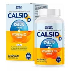 Imagem de Cálcio 400Mg + Vitamina D3 2000Ui Calsid+D 50 Cápsulas - Sidney Olivei
