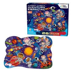 Imagem de Quebra-Cabeça Aventura Espacial 28 Peças Pais E Filhos 10796