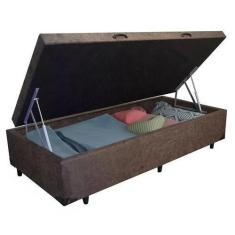 Imagem de Base Box Baú Solteiro Suede  88X188x44 Cama Box - Ph&S