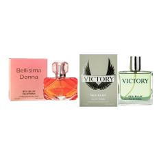Imagem de Kit 2 Perfumes Victory + Bellisima Donna 100ml Importado Sea Blue