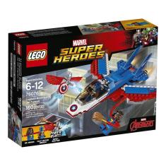 Imagem de Kit de construção LEGO Super Heroes Captain America Jet 76076