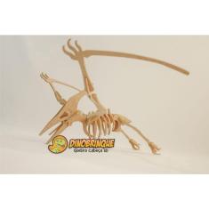 Imagem de Quebra Cabeça 3D dinossauro pteranodon 23 peças em mdf - dinobrinque