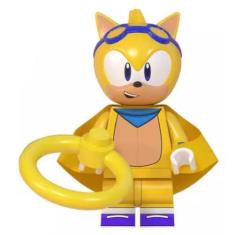 Imagem de Boneco Blocos De Montar Sonic Ray Argola - Mega Block Toys