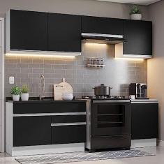Imagem de Armário de Cozinha Completa 260cm Branco/preto Glamy Madesa 04