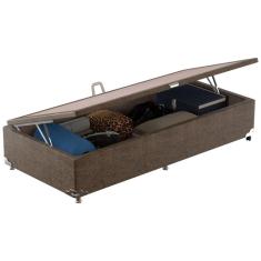 Imagem de Base Box para Colchão de Solteiro Probel com Baú Universal 34x88x188cm