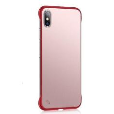 Imagem de Pára-choque à prova de choque Capa rígida transparente para PC para iPhone 13 12 11 X XS XR XS Max 8 7 6 6S 14 Plus Capa traseira ultraprotetora, vermelha, para iPhone 14