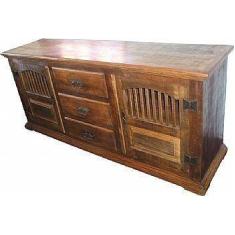 Imagem de Balcão Rústico Euro Em Madeira De Demolição - Cód 241 - Barrocarte