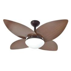 Imagem de Ventilador De Teto Infinity Lótus Marrom 4 Pás Tabaco 110V+Controle 10