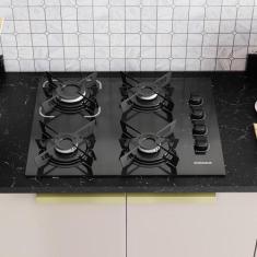 Imagem de Cooktop Electra 4 Bocas - Preto - Itatiaia