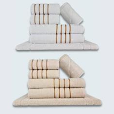 Imagem de Jogo De Toalhas 12 Pçs Coleção Dubai 100% Algodão Br+bg