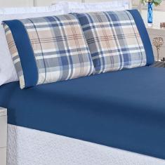 Imagem de Jogo De Lençol Queen Naturale Micropercal 200 Fios 3 Peças - Titanio