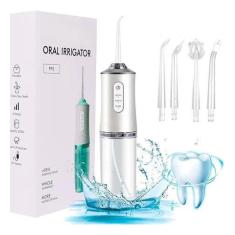 Imagem de Limpador Bucal Recarregável Jato Potente Limpeza Dentes E Limpador Bucal Recarregável Jato Potente Limpeza Dentes E