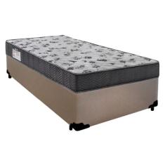 Imagem de Cama Box Solteiro Sintético + Colchão De Molas Ensacadas - SerenePrime
