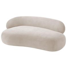 Imagem de Divã Recamier Luxo Canadá 150cm Lado Direito Linho Adj Decor Bege