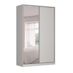 Imagem de Guarda-Roupa Solteiro Com Espelho Tunas V 2 Pt 3 Gv Branco - Nova Móbi