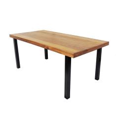Imagem de Mesa Industrial Dallas Madeira Maciça 1,50m Ferragem Preta