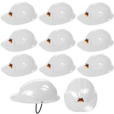 Imagem de 40 Capacetes Construtor Fantasia Operário Infantil Tamanho único p/ Fe